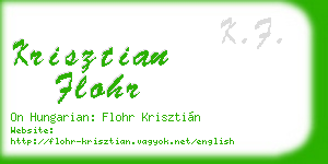 krisztian flohr business card
