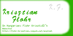 krisztian flohr business card